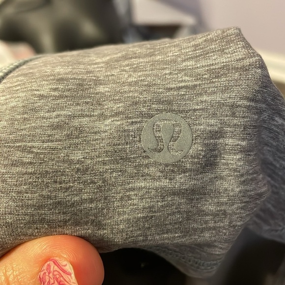 LULULEMON Dancing Warrior Tank Heathered Slate Gray and Grapefruit size 4 - Picture 6 of 15